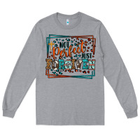 Heather Grey Not perfect just forgiven Long Sleeve Tee - LillyAllenDesigns
