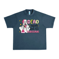 Midnight Navy dead inside but it's christmas Urban Heavy Tee - MaliasSmallBusiness