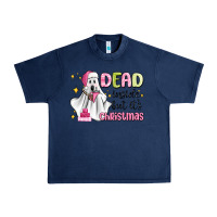 Navy dead inside but it's christmas Urban Heavy Tee - MaliasSmallBusiness