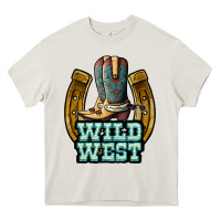 Cream wild west Heavy Core Tee - JahusDesignShop
