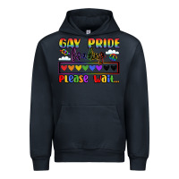 Navy gay pride loading please wait Urban Hoodie - LillyAllenDesigns