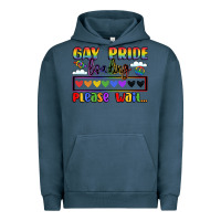Pigment Midnight Navy gay pride loading please wait Urban Hoodie - LillyAllenDesigns