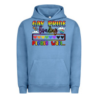 Pigment Pebble Blue gay pride loading please wait Urban Hoodie - LillyAllenDesigns