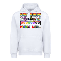White gay pride loading please wait Urban Hoodie - LillyAllenDesigns