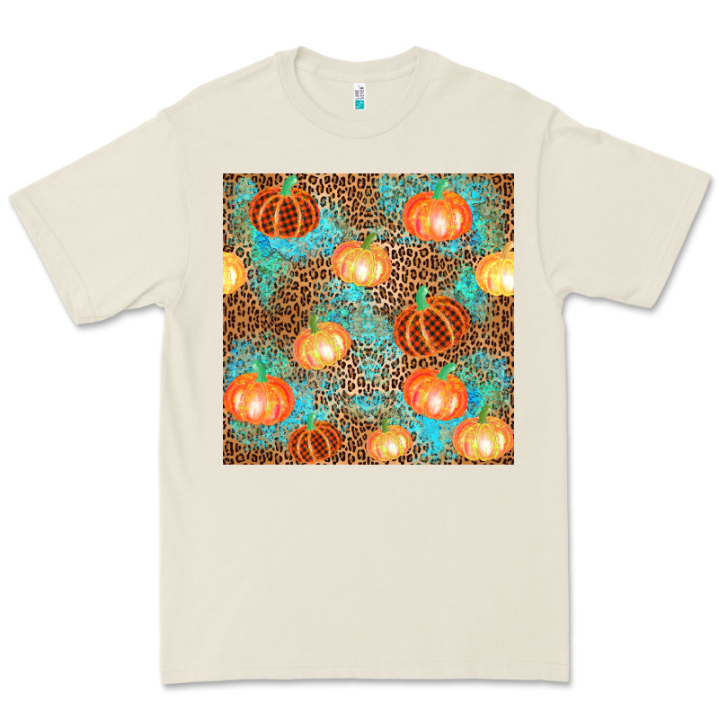 Plaid Fall Pumpkin Seamless Premium Tee by AdoDesignShop | Teevron