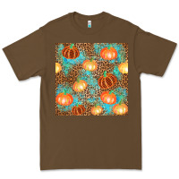 Cacao plaid fall pumpkin seamless Premium Tee - AdoDesignShop
