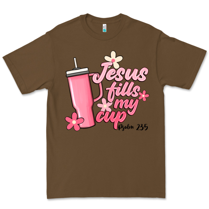 Jesus Fills My Cup Premium Tee by JahusDesignShop | Teevron