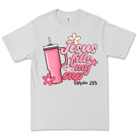 Dove Grey jesus fills my cup Premium Tee - JahusDesignShop