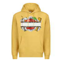 Antique Gold floral teacher custom name Premium Hoodie - CowGirlArtShop
