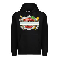 Black floral teacher custom name Premium Hoodie - CowGirlArtShop