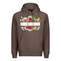 Coffee floral teacher custom name Premium Hoodie - CowGirlArtShop
