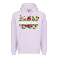 Lilac floral teacher custom name Premium Hoodie - CowGirlArtShop