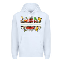 White floral teacher custom name Premium Hoodie - CowGirlArtShop