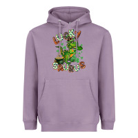 Lavender Lucky Saurus Heavyweight Hoodie - CowGirlArtShop