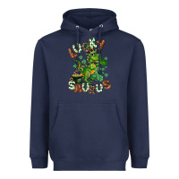 Navy Lucky Saurus Heavyweight Hoodie - CowGirlArtShop