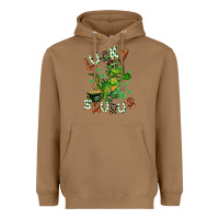 Toasted Coconut Lucky Saurus Heavyweight Hoodie - CowGirlArtShop