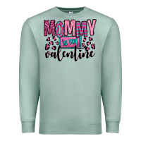 Seafoam mommy is my valentine Premium Sweatshirt - OliviaCreatesArt