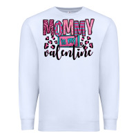 White mommy is my valentine Premium Sweatshirt - OliviaCreatesArt