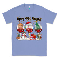 Colony Blue tipsy and bright christmas Classic Tee - MaliasSmallBusiness