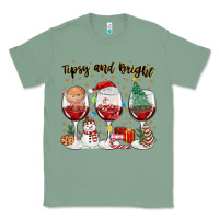 Sage tipsy and bright christmas Classic Tee - MaliasSmallBusiness