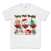 White tipsy and bright christmas Classic Tee - MaliasSmallBusiness