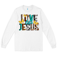 White Love Like Jesus Long Sleeve Tee - LillyAllenDesigns