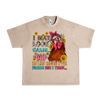 French Oak i may look calm but in my head i pecked you three Urban Heavy Tee - NancyCooperArtShop