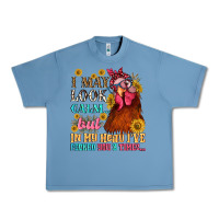 Pebble Blue i may look calm but in my head i pecked you three Urban Heavy Tee - NancyCooperArtShop