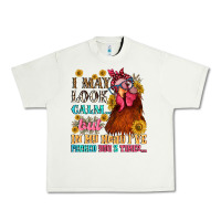 I May Look Calm But In My Head I Pecked You Three Urban Heavy Tee | Teevron