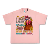 Salmon i may look calm but in my head i pecked you three Urban Heavy Tee - NancyCooperArtShop