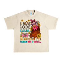 Sandshell i may look calm but in my head i pecked you three Urban Heavy Tee - NancyCooperArtShop