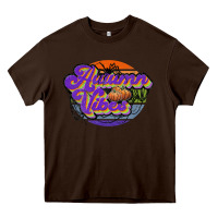 Chocolate Brown autumn vibes Heavy Core Tee - JahusDesignShop