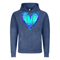 Vintage Denim Mermaid Heart Vintage Hoodie - Jasminsmagicworld