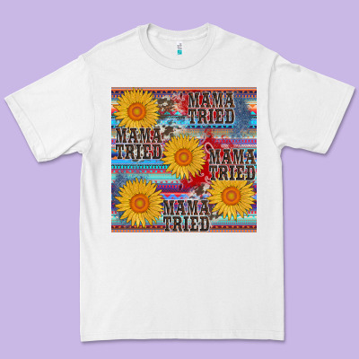 Mama Tried Seamless Premium Tee Designed By Adodesignshop