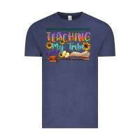Vintage Denim teaching my tribe Vintage Tee - NancyCooperArtShop