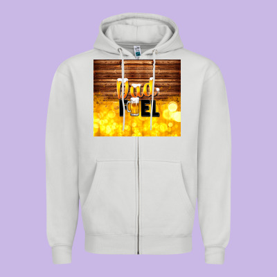 Dad Fuel Father's Day Zipper Hoodie Designed By Tumblerdesignbyshophia