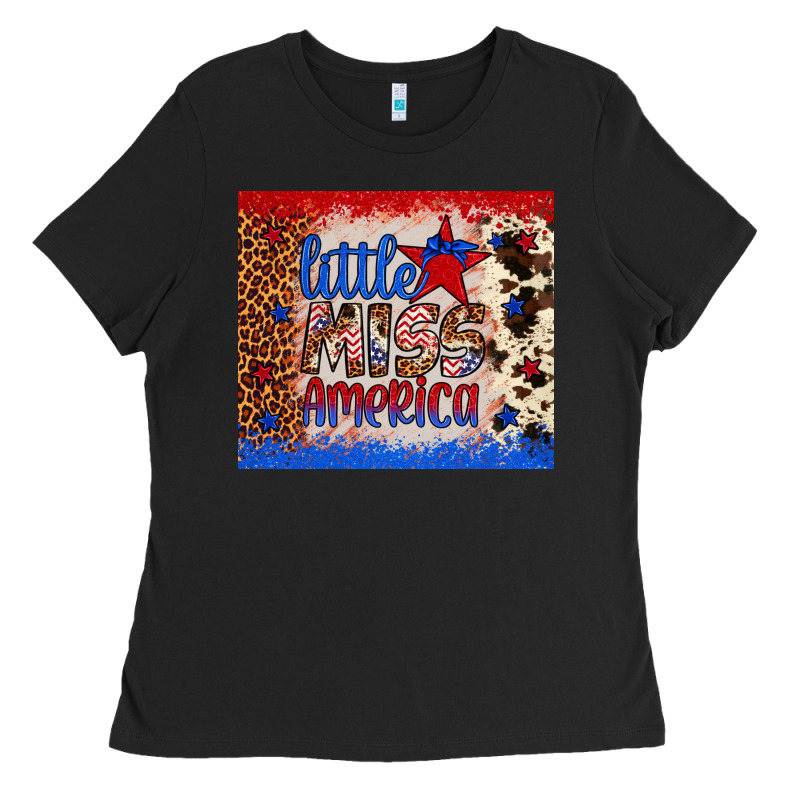 Little Miss America Ladies Tee by Artiststas | Teevron