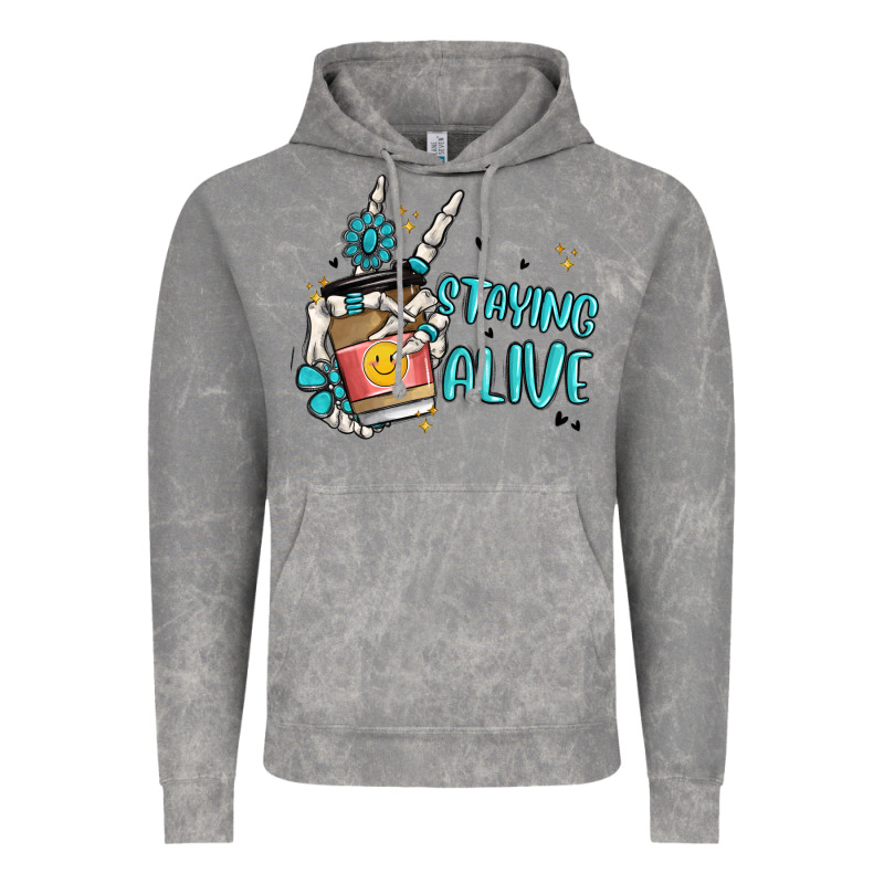 Staying Alive Vintage Hoodie by MaliasSmallBusiness | Teevron