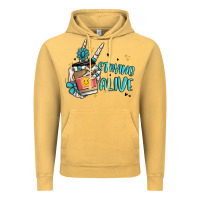 Vintage Mustard staying alive Vintage Hoodie - MaliasSmallBusiness