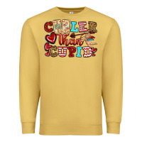 Antique Gold cooler than cupid Premium Sweatshirt - OliviaCreatesArt