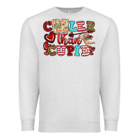Oatmeal Heather cooler than cupid Premium Sweatshirt - OliviaCreatesArt