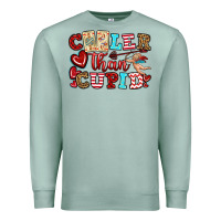 Seafoam cooler than cupid Premium Sweatshirt - OliviaCreatesArt