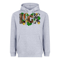 Heather Grey Western luck St. Patrick's Day Heavyweight Hoodie - CowGirlArtShop