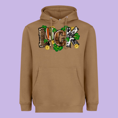 Western Luck St. Patrick's Day Heavyweight Hoodie Designed By Cowgirlartshop