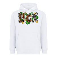 White Western luck St. Patrick's Day Heavyweight Hoodie - CowGirlArtShop