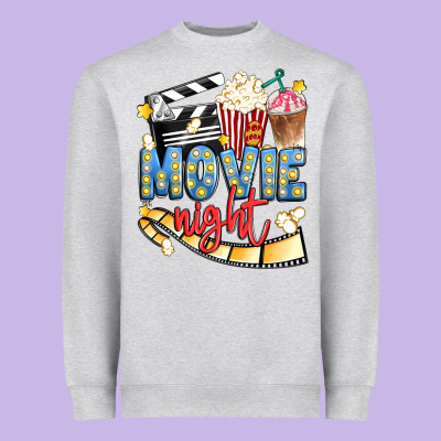 Movie Night Heavyweight Sweatshirt Designed By Artiststas