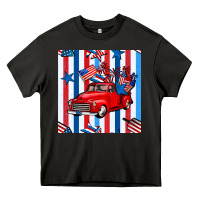 Asphalt 4th of july seamless pattern truck Heavy Core Tee - BundleAndBundleShop