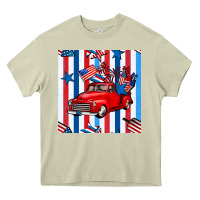 Mossy 4th of july seamless pattern truck Heavy Core Tee - BundleAndBundleShop