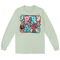 Matcha Pray leopard frame Long Sleeve Tee - LillyAllenDesigns