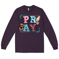 Plum Pray leopard frame Long Sleeve Tee - LillyAllenDesigns